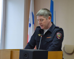 Начальник ОВД Ирбита выступил с докладом на заседании Думы ГО «город Ирбит»