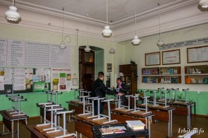 Учебный класс (здание мужской гимназии, г. Ирбит, ул. Свободы, 24). Фото 15 апреля 2012 года. Фотограф Евгений Рулев.
