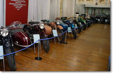 Экспонаты музея мотоциклов